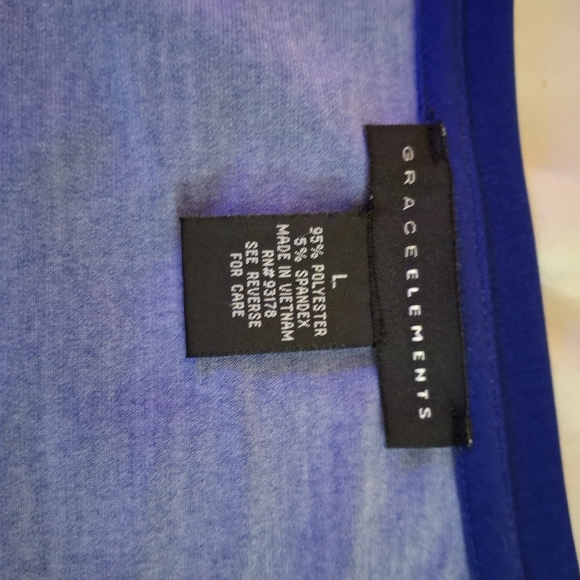 Grace Elements Blue and White Striped Women's Tunic - Picture 5 of 6